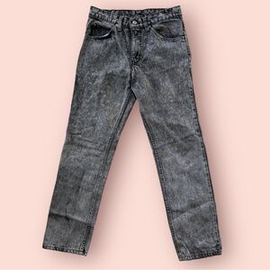 Vintage Levis 506 Black Acid Wash Denim Jeans Made In USA Tag 30x30 Actual 29x29